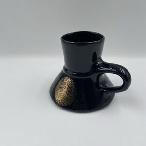 VTG MERCEDES BENZ LOGO‎ Black Showroom WIDE BASE TRAVEL MUG Coffee TILT-PROOF